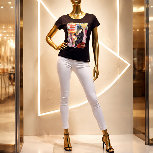 Follow Your Dreams Women SL T Black