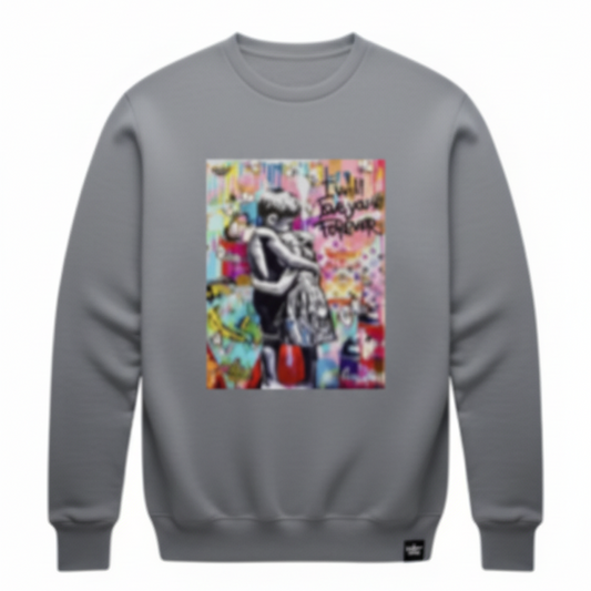 I will Love you Forever LS Crew Grey Unisex