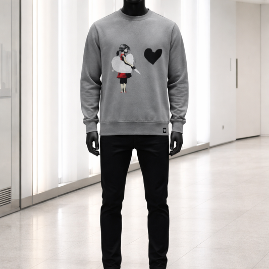 I'm Cut Out for Love LS Crew Grey Unisex