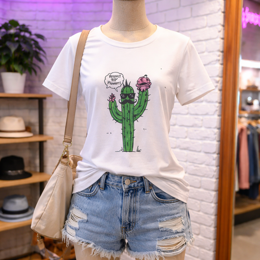 Keepin It Funky Women SL T White