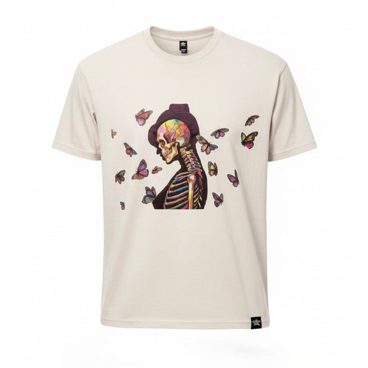 Butterfly Bones SL T Cream Unisex