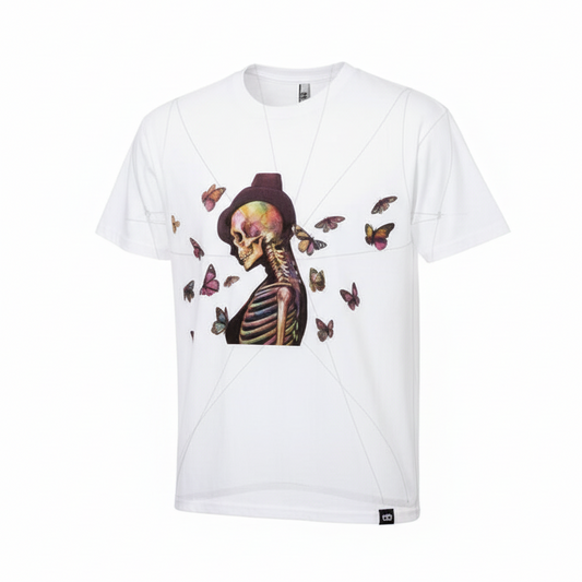 Butterfly Bones SL T White Unisex