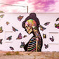 Butterfly Bones Crop T Black