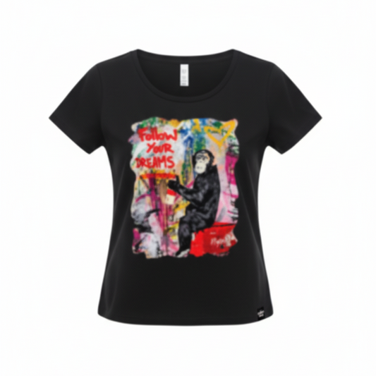 Follow Your Dreams Women SL T Black