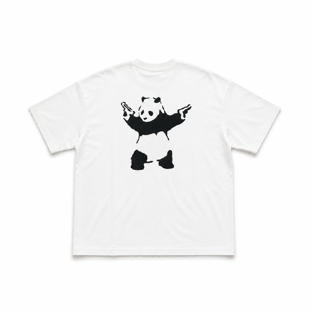 Gangstah Panda SL T White Unisex
