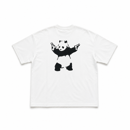 Gangstah Panda SL T White Unisex