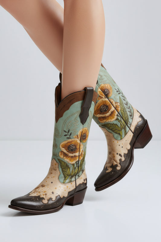 Custom Artist Painted Cowboy Boots