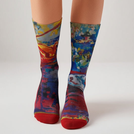 Bull Rider On Red Wolf