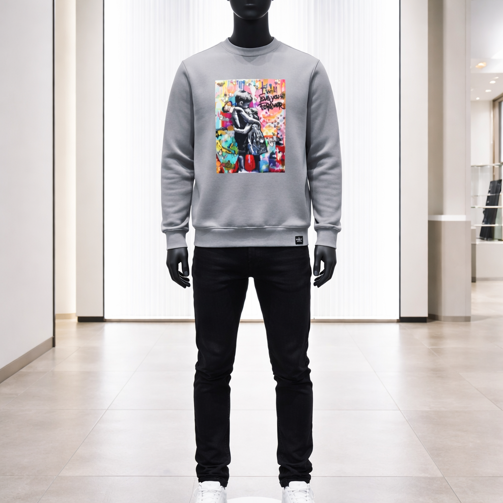 I will Love you Forever LS Crew Grey Unisex