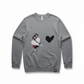 I'm Cut Out for Love LS Crew Grey Unisex