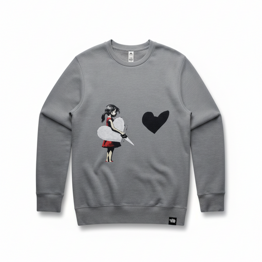 I'm Cut Out for Love LS Crew Grey Unisex