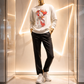 Lady in Red LS Crew Cream Unisex
