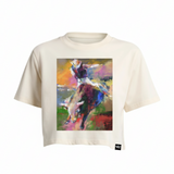 Painted Cowboy Crop T Cream