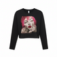 Rego Wink LS Crop T Black