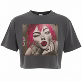 Rego Wink Crop T Grey
