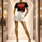Scarlet Uprising Crop T Black