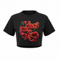 Scarlet Uprising Crop T Black