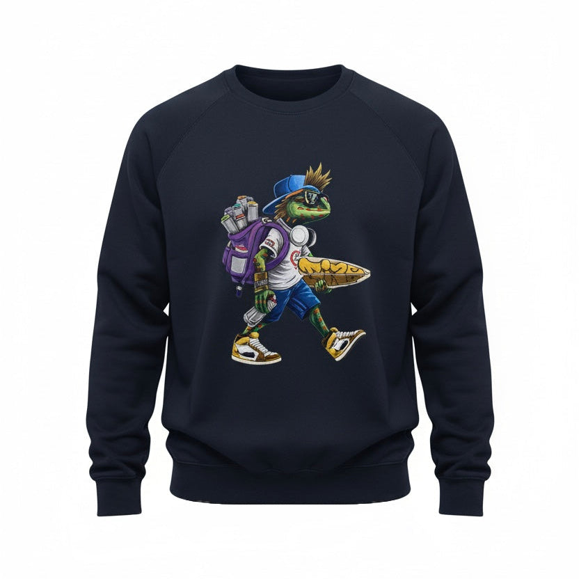 Urban Lizard LS Crew Blue Unisex
