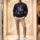 Urban Lizard LS Crew Blue Unisex
